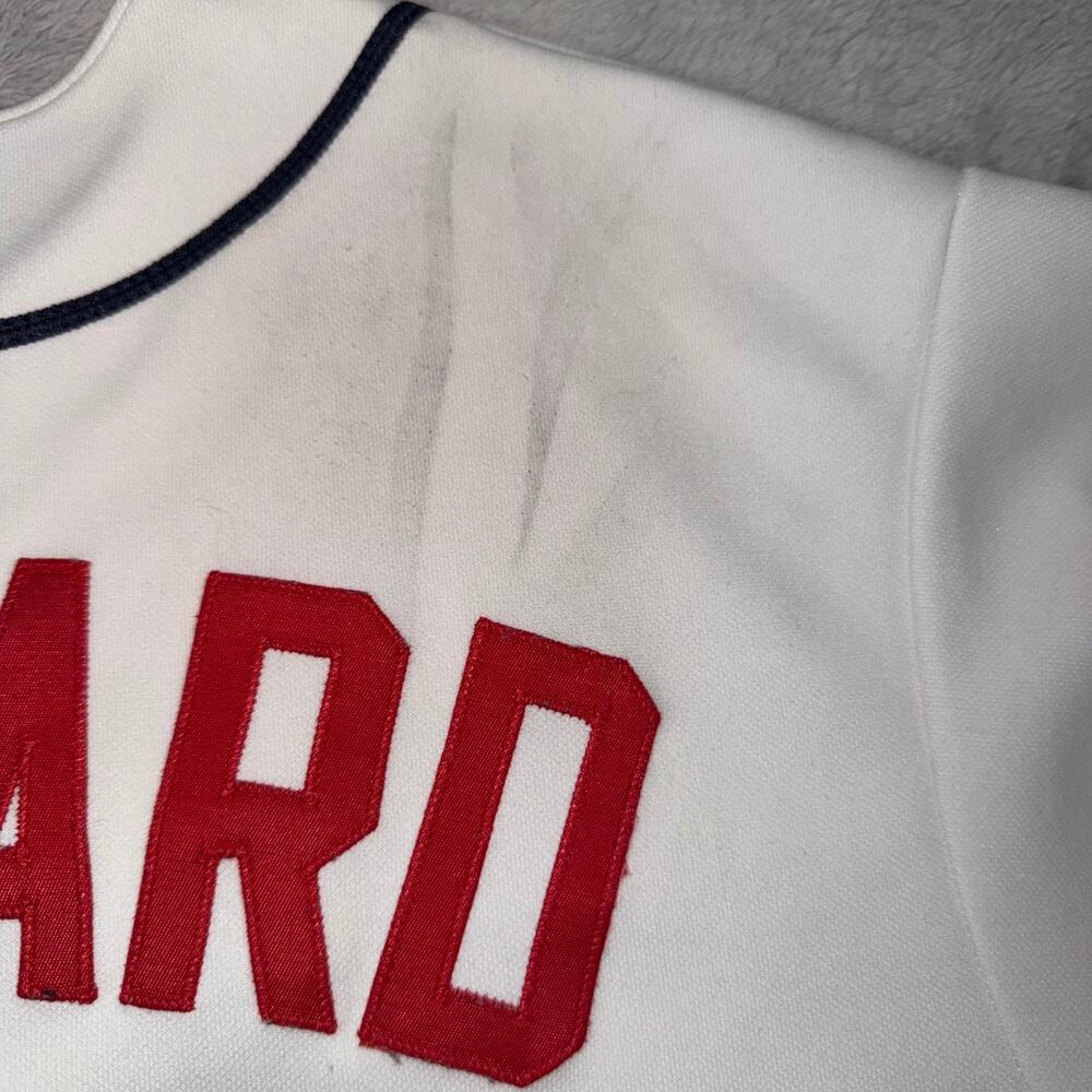 Cleveland Indians Belliard #20 Majestic Jersey Mens M White Home MLB - Picture 8 of 10